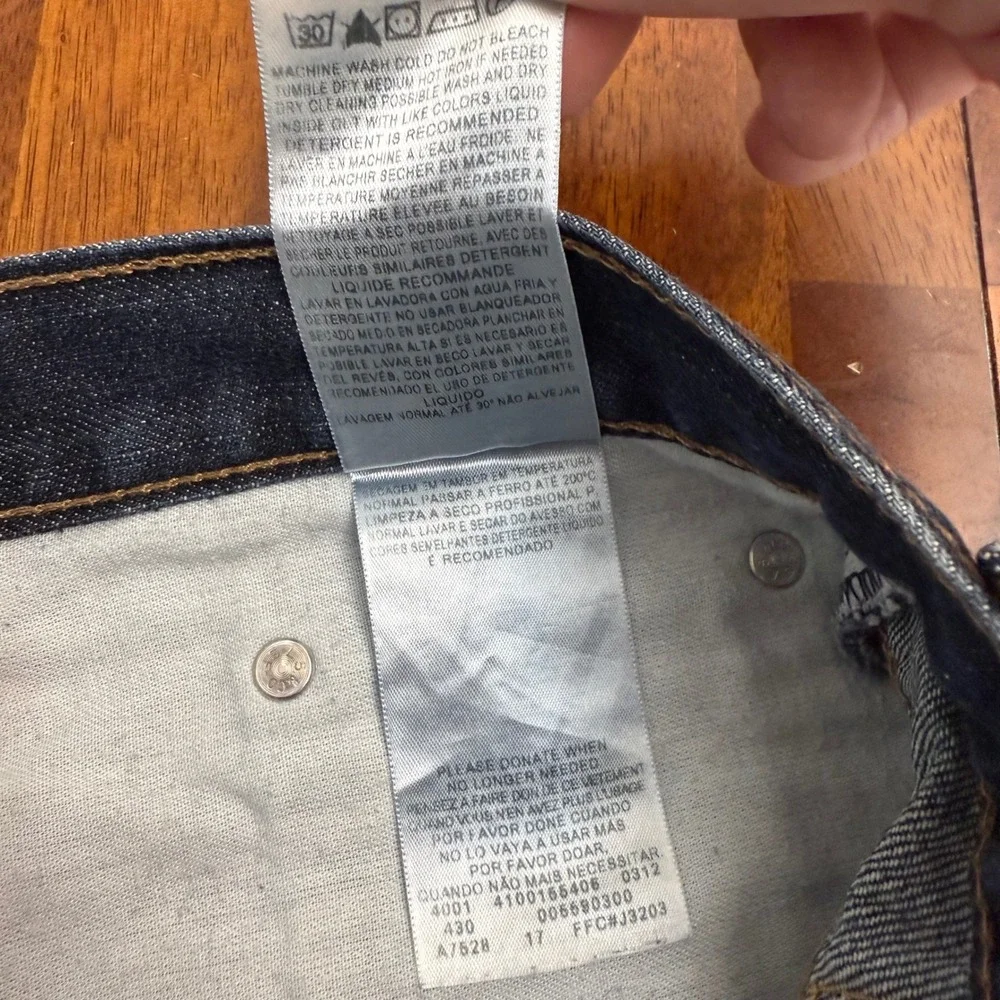 Levi Strauss Co‎ 559 Loose Fit Jeans Mens 42x30 Dark Wash Denim Pants